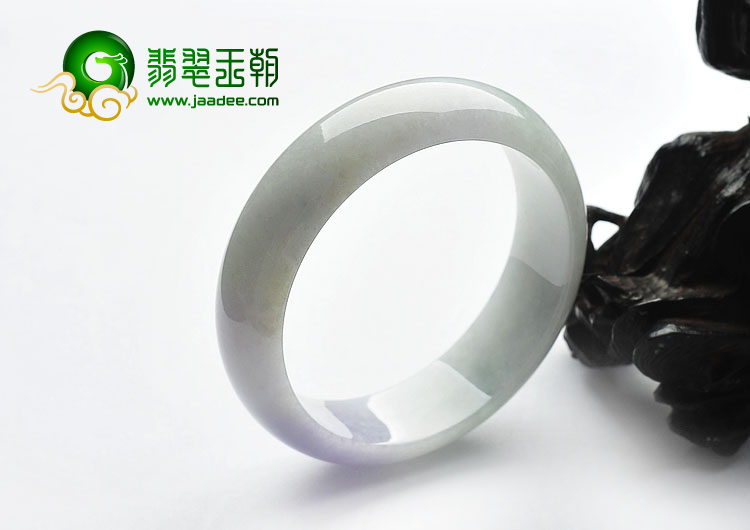 糯冰种晴水紫罗兰缅甸翡翠A货手镯（59mm）