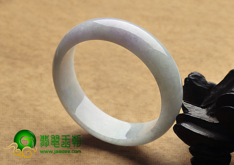 糯冰种晴水紫罗兰缅甸翡翠A货手镯（59mm）