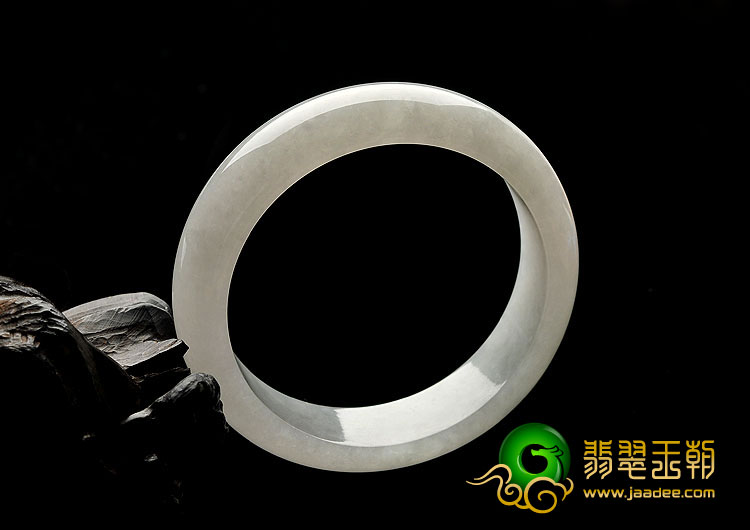 糯冰种晴水缅甸翡翠A货手镯（58.4mm）