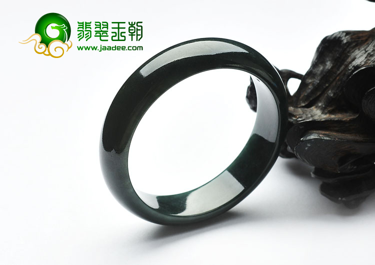 冰种油青缅甸翡翠A货手镯（52.3mm）