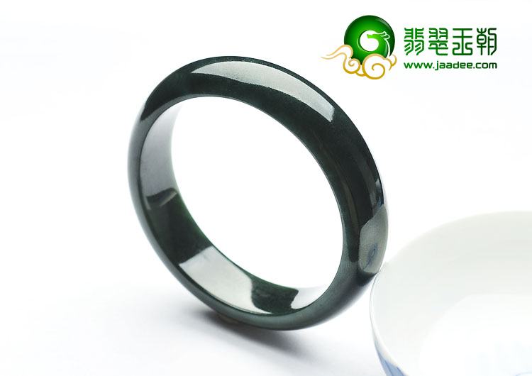 冰种油青缅甸翡翠A货手镯（52.3mm）