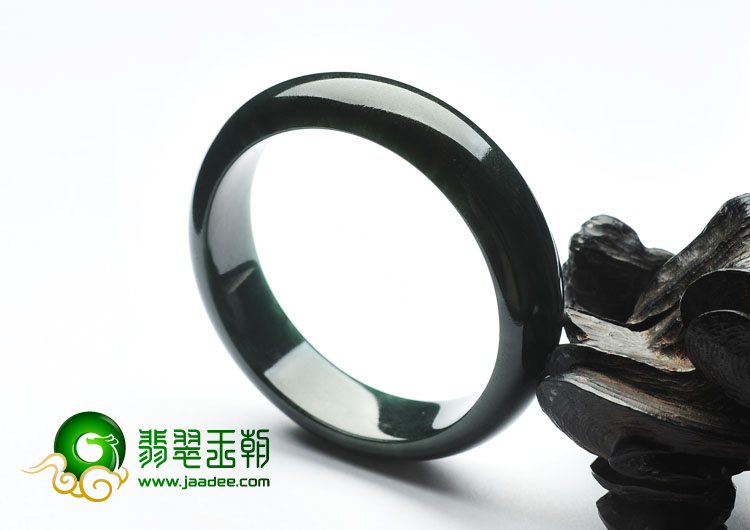 冰种油青缅甸翡翠A货手镯（52.3mm）