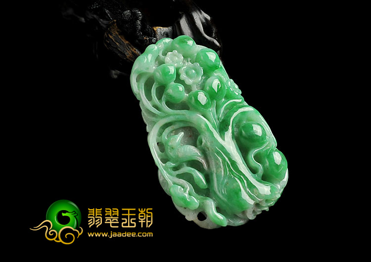 （一口价扫货）糯冰种阳绿缅甸翡翠A货富贵树挂件