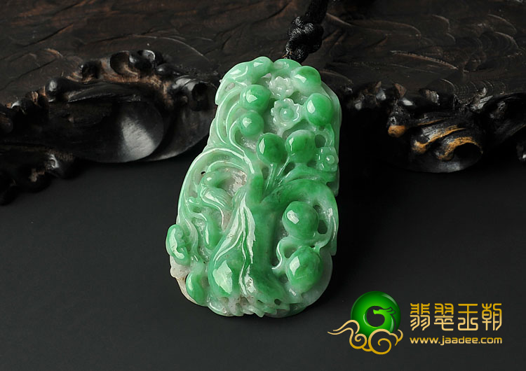 （一口价扫货）糯冰种阳绿缅甸翡翠A货富贵树挂件
