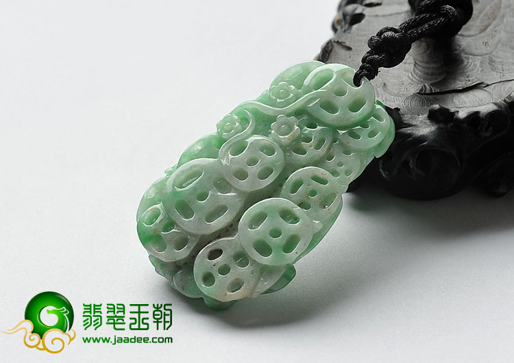 （一口价扫货）糯冰种阳绿缅甸翡翠A货富贵树挂件