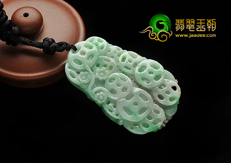 （一口价扫货）糯冰种阳绿缅甸翡翠A货富贵树挂件