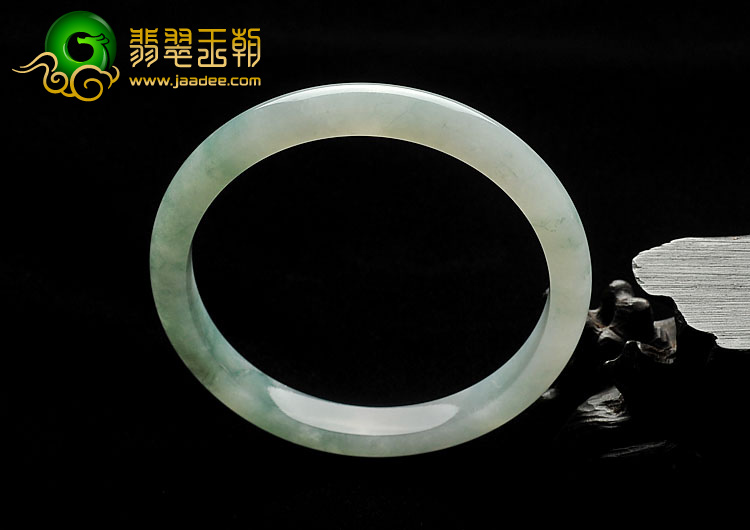 糯冰种飘花缅甸翡翠A货手镯（58.1mm）