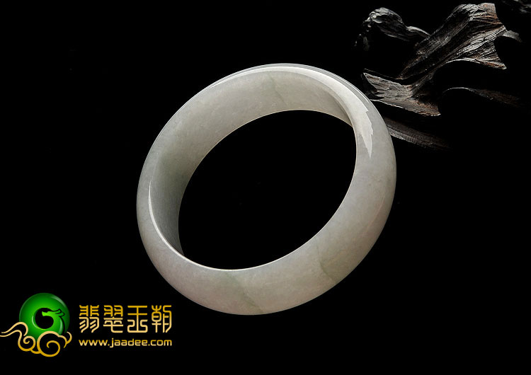 糯冰种晴水缅甸翡翠A货手镯（55.4mm）