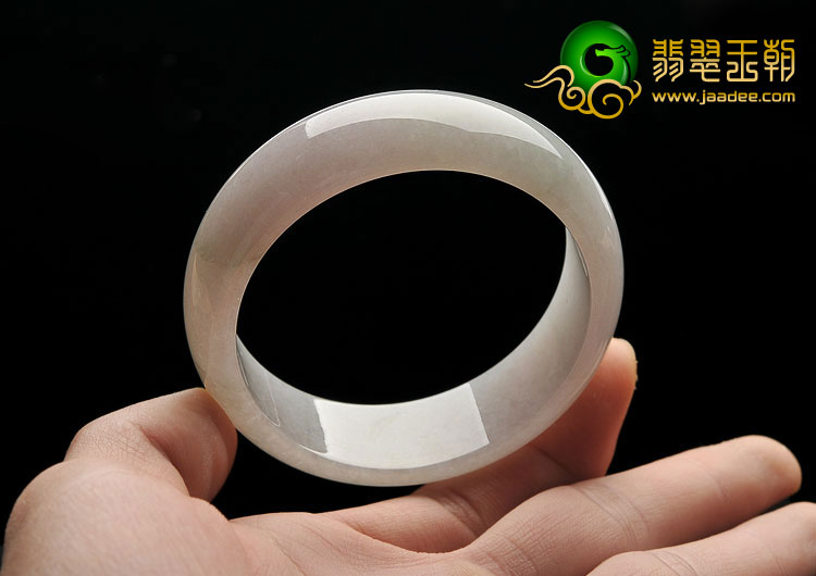 糯冰种晴水缅甸翡翠A货手镯（55.4mm）