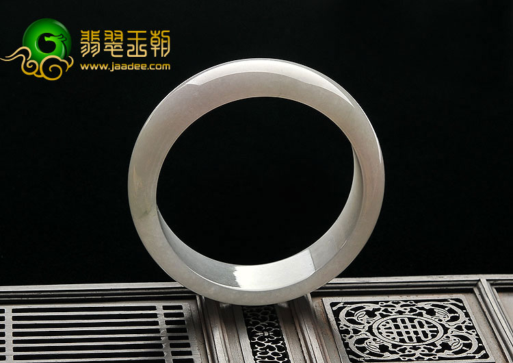 糯冰种晴水缅甸翡翠A货手镯（55.4mm）
