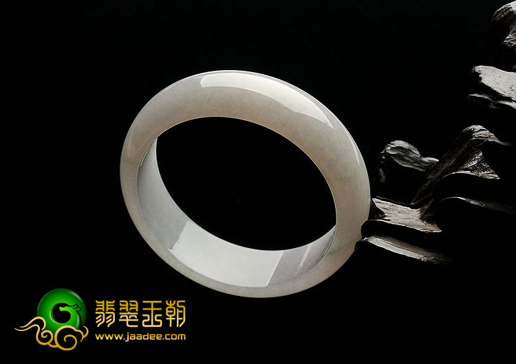 糯冰种晴水缅甸翡翠A货手镯（55.4mm）