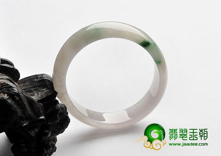 糯冰种飘花缅甸翡翠A货贵妃镯（55.6mm-50.8mm）