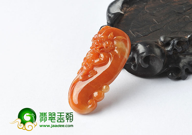 糯冰种红黄翡缅甸翡翠A货望子成龙挂件