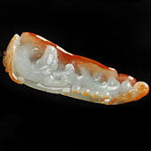 糯冰种红黄翡晴水缅甸翡翠A货龙行如意挂件