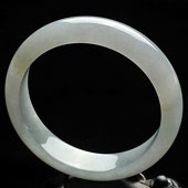 糯冰种晴水缅甸翡翠A货手镯（58.8mm）