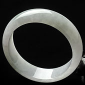 糯冰种晴水缅甸翡翠A货手镯（58.7mm）