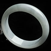 糯冰种晴水缅甸翡翠A货手镯（58.8mm）