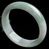 糯冰种晴水缅甸翡翠A货手镯（61.8mm）