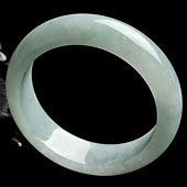 糯冰种晴水缅甸翡翠A货手镯（60mm）