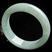 糯冰种晴水缅甸翡翠A货手镯（60.2mm）