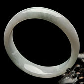 糯冰种晴水缅甸翡翠A货手镯（56.8mm）