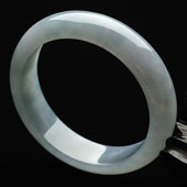 糯冰种晴水缅甸翡翠A货手镯（59.5mm）