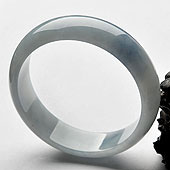 糯冰种紫罗兰缅甸翡翠A货手镯（61.2mm）