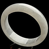 糯冰种晴水缅甸翡翠A货手镯（58.4mm）