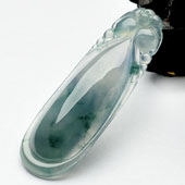 冰种飘花缅甸翡翠A货福瓜挂件