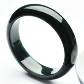 冰种油青缅甸翡翠A货手镯（55.6mm）