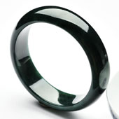 冰种油青缅甸翡翠A货手镯（52.3mm）