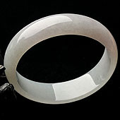 糯种晴水缅甸翡翠A货贵妃镯（54.7mm-49.2mm）