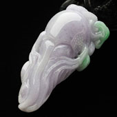 糯冰种春带彩缅甸翡翠A货人生如意挂件