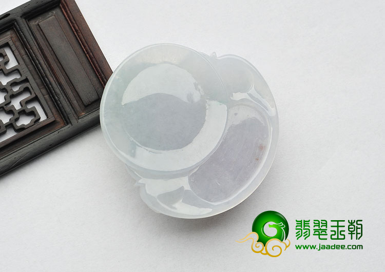 糯冰种晴水淡紫罗兰缅甸翡翠A货玉佛挂件