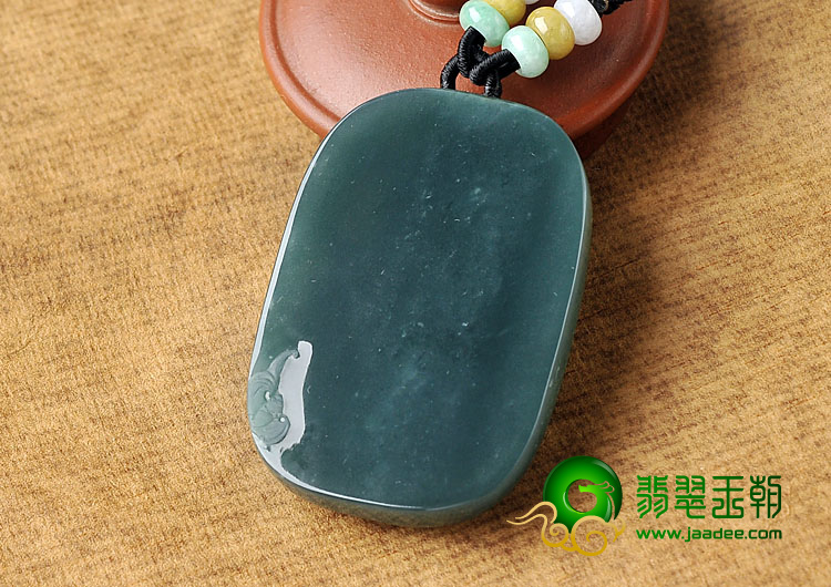 糯冰种蓝水缅甸翡翠A货钟馗挂件