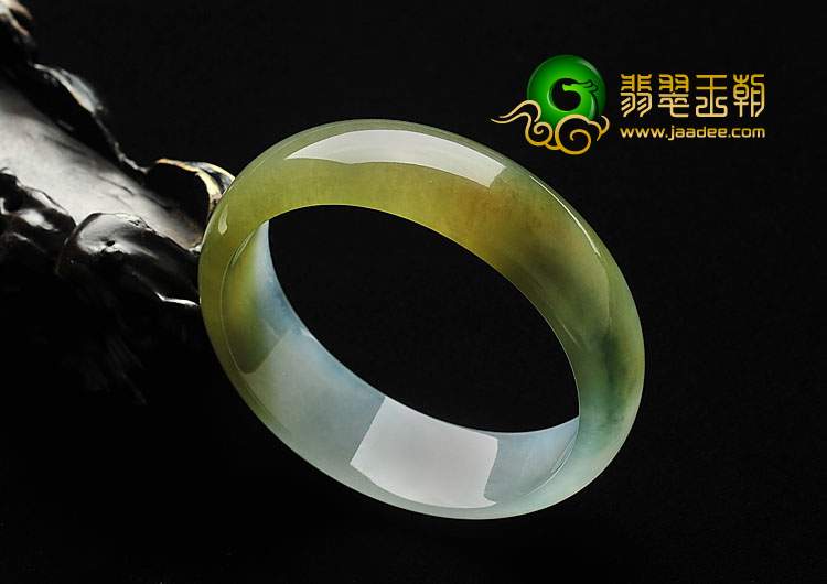 冰种褐黄翡缅甸翡翠A货贵妃镯（57.8mm-52.1mm）