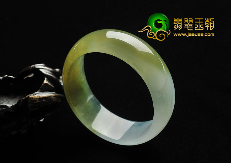 冰种褐黄翡缅甸翡翠A货贵妃镯（57.8mm-52.1mm）