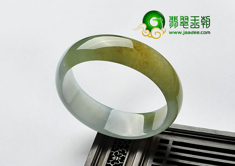 冰种褐黄翡缅甸翡翠A货贵妃镯（57.8mm-52.1mm）