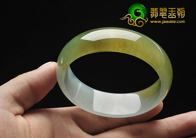 冰种褐黄翡缅甸翡翠A货贵妃镯（57.8mm-52.1mm）