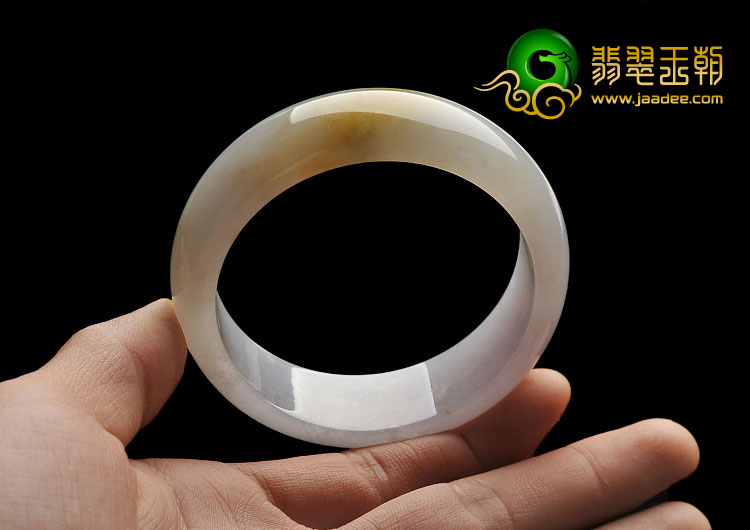 糯冰种紫罗兰黄翡缅甸翡翠A货手镯（55.8mm）