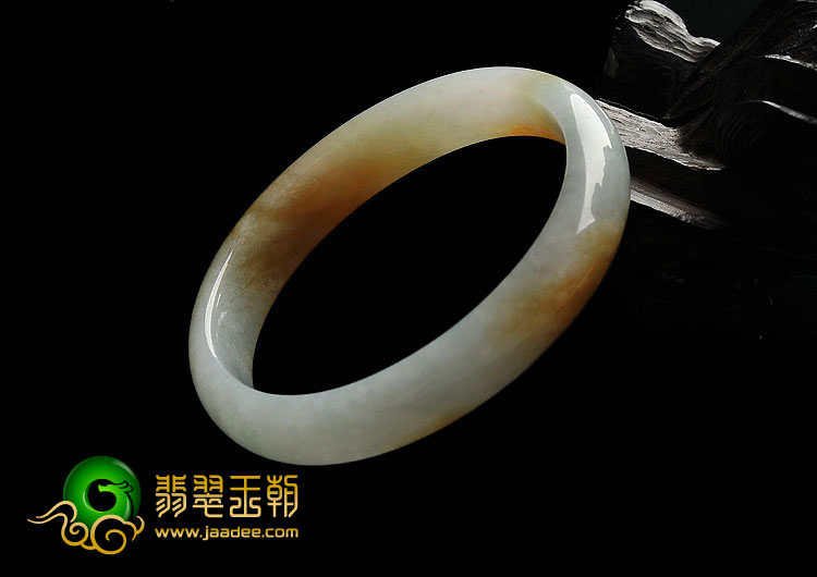 糯冰种褐黄翡晴水缅甸翡翠A货贵妃镯（48.9mm-54.8mm）