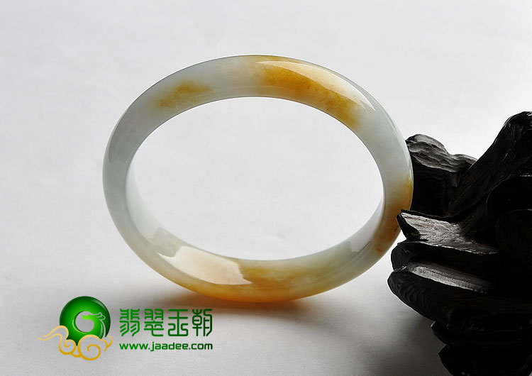 糯冰种褐黄翡晴水缅甸翡翠A货贵妃镯（48.9mm-54.8mm）