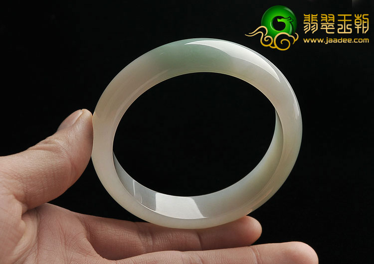 糯冰种飘花缅甸翡翠A货手镯（58.1mm）