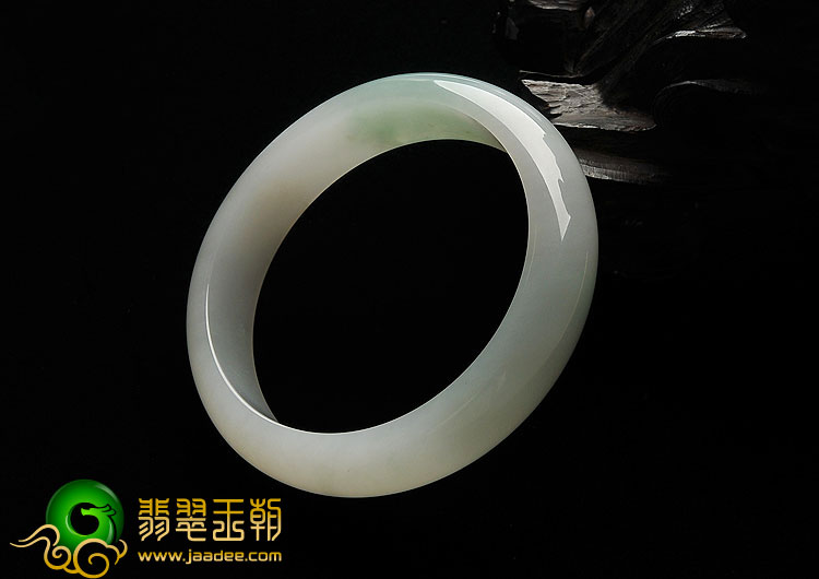 糯冰种飘花缅甸翡翠A货手镯（58.1mm）