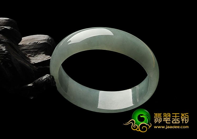 冰种晴水缅甸翡翠A货贵妃镯（54.7mm-49.7mm）