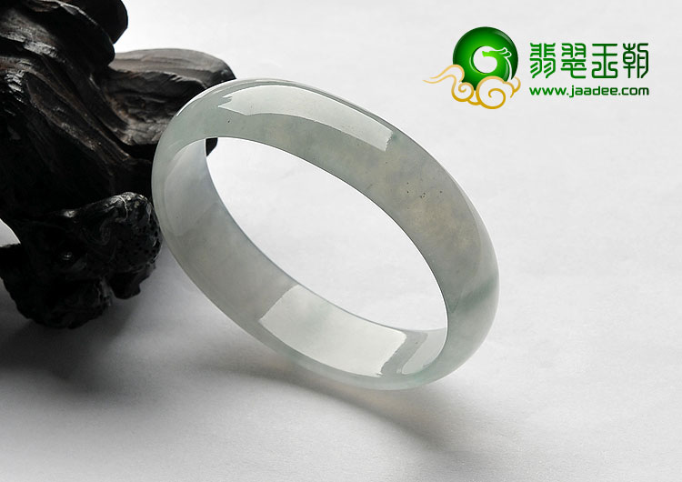 冰种飘花缅甸翡翠A货贵妃镯（57.2mm-47.2mm）