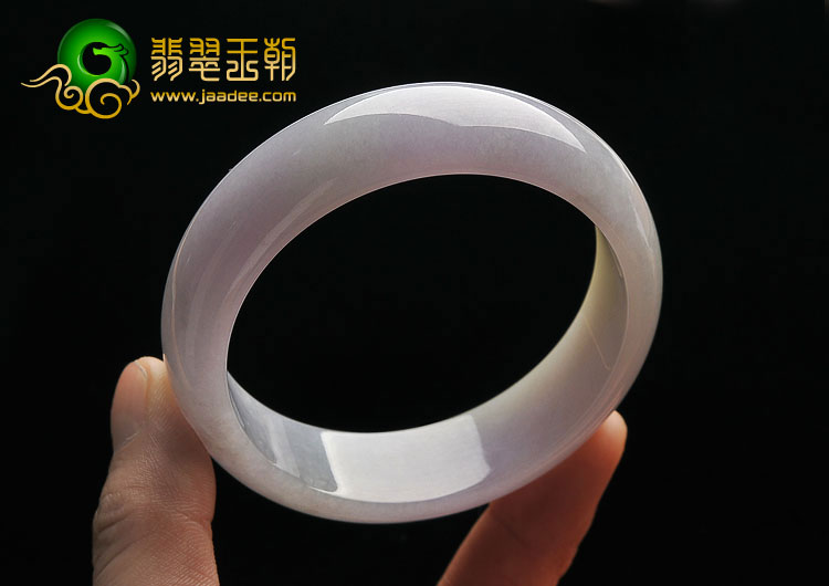 糯冰种紫罗兰带黄翡缅甸翡翠A货手镯（60.5mm）