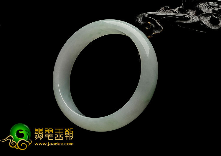 糯冰种晴水缅甸翡翠A货手镯（55mm）