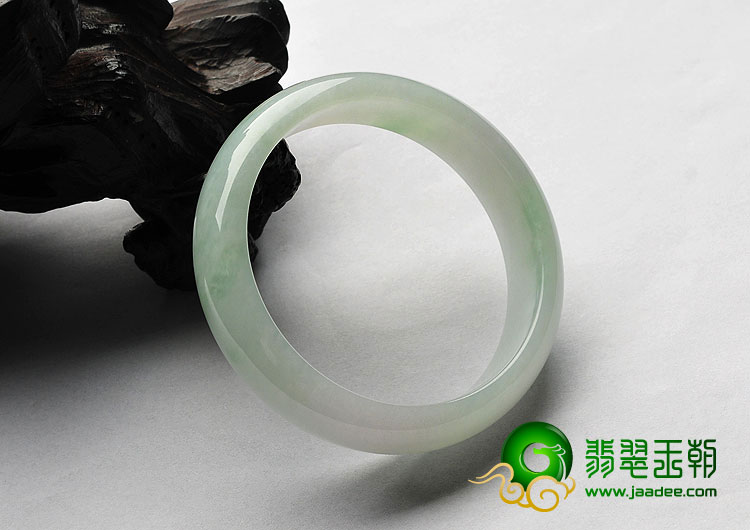 糯冰种晴水缅甸翡翠A货手镯（55mm）