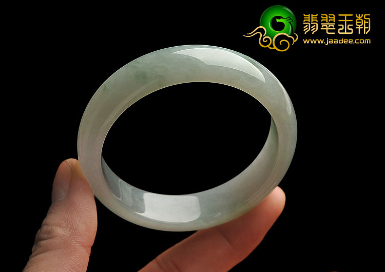 糯冰种晴水缅甸翡翠A货手镯（55mm）
